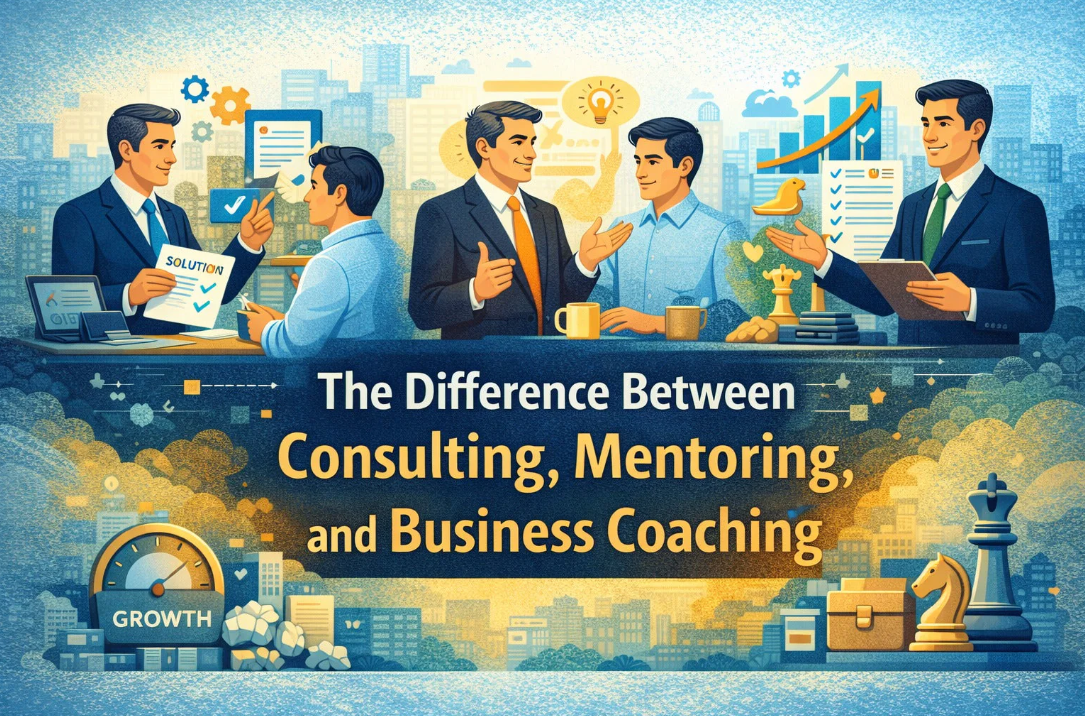 The Difference Between Consulting, Mentoring, and Business Coaching